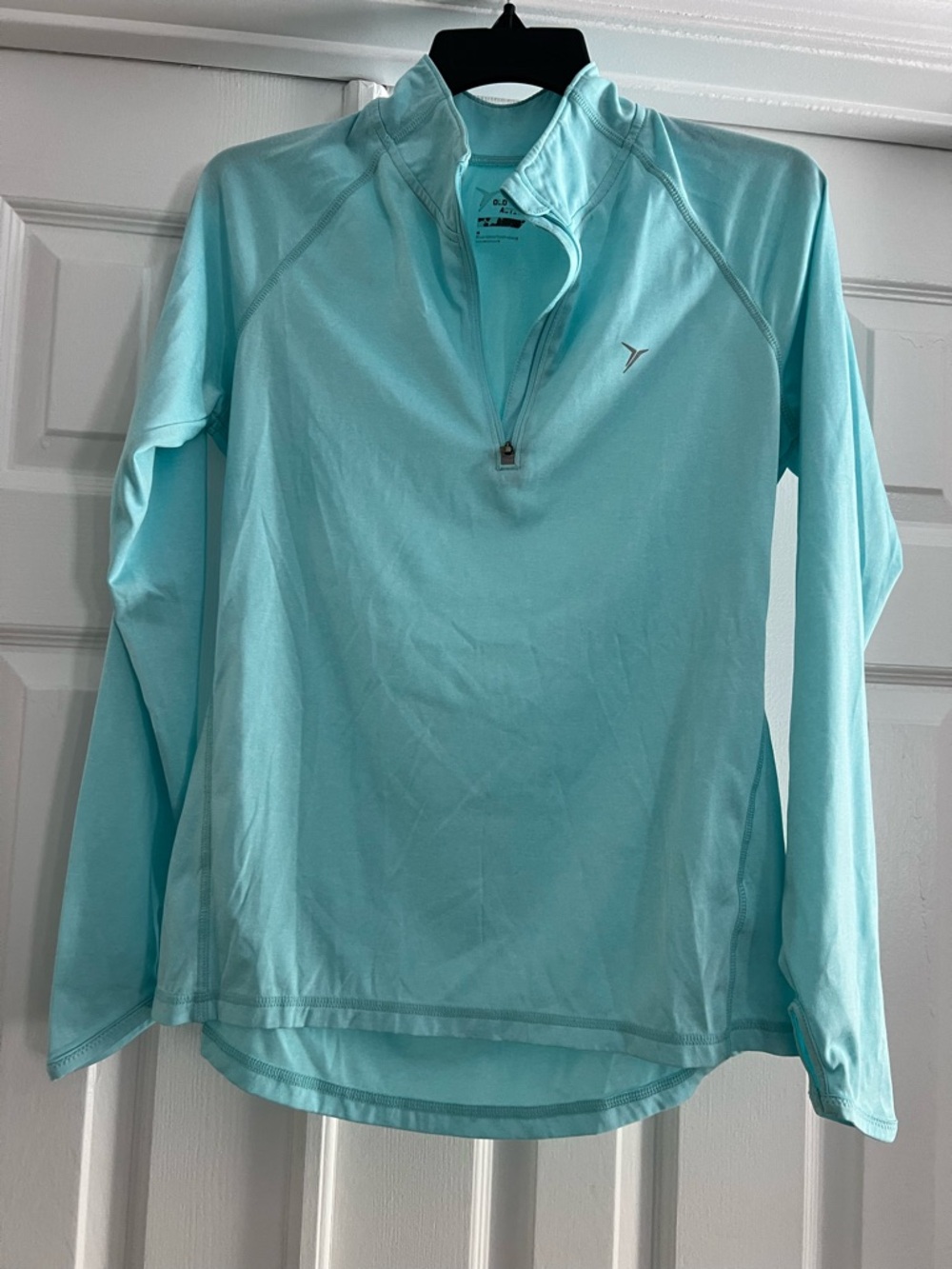 Old Navy Light Aqua Quarter-Zip Pullover